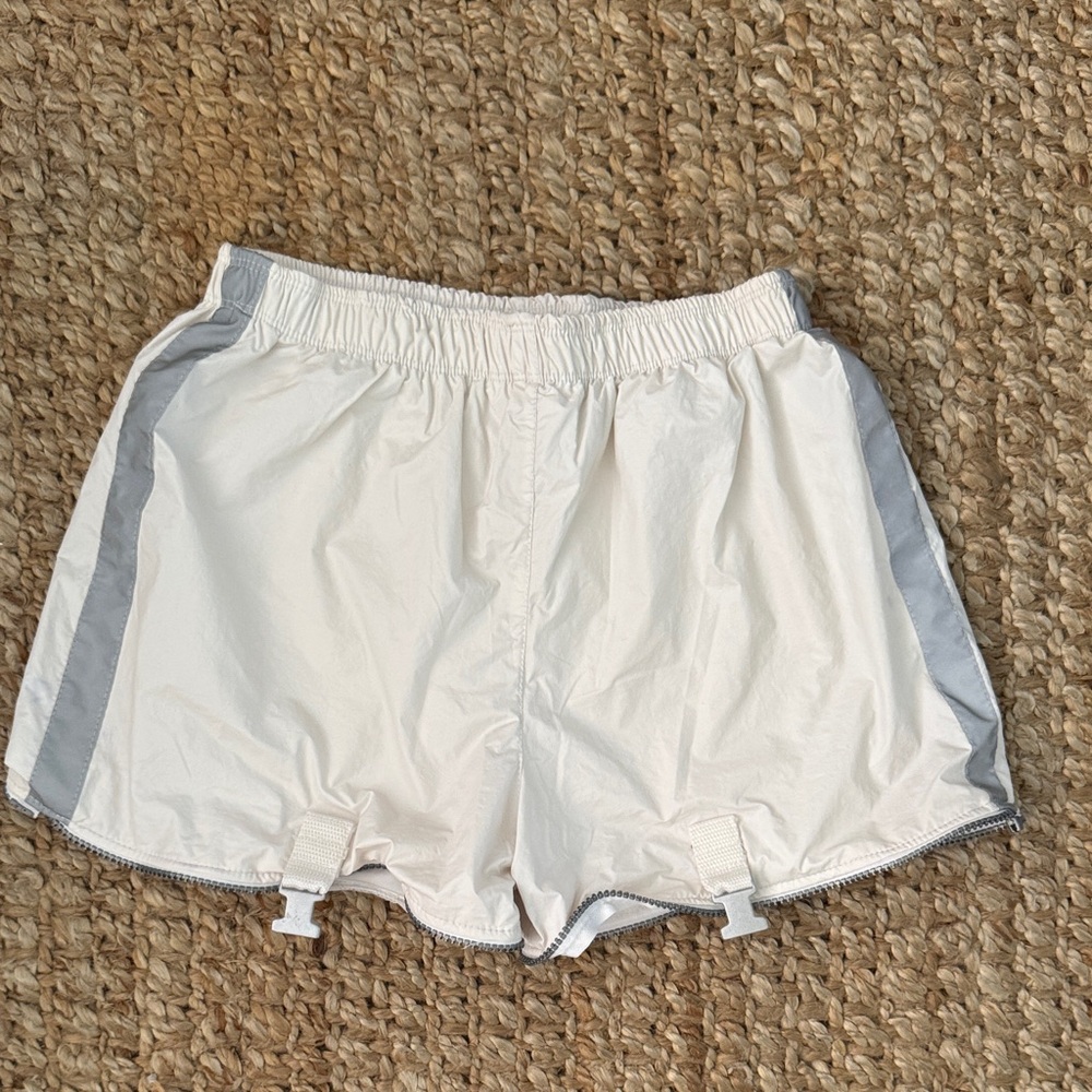 ESQ escape White and  silver Athletic Shorts festival costume size large